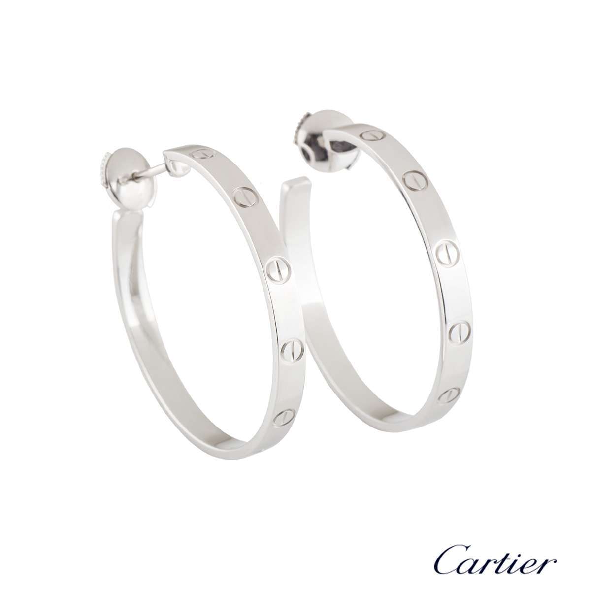 cartier earrings silver